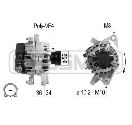 Generator / Alternator ERA 210693</br>Piesa auto pentru Generator /Alternator / Elemente Generator / Alternator ERA 210693</br>Piesa auto pentru Generator /Alternator / Elemente