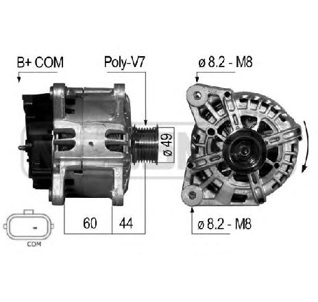 Generator / Alternator ERA 210698</br>Piesa auto pentru Generator /Alternator / Elemente Generator / Alternator ERA 210698</br>Piesa auto pentru Generator /Alternator / Elemente