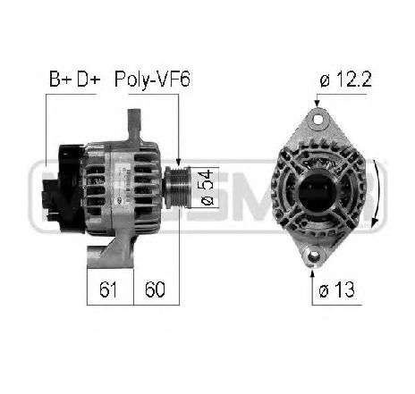 Generator / Alternator ERA 210747</br>Piesa auto pentru Generator /Alternator / Elemente Generator / Alternator ERA 210747</br>Piesa auto pentru Generator /Alternator / Elemente