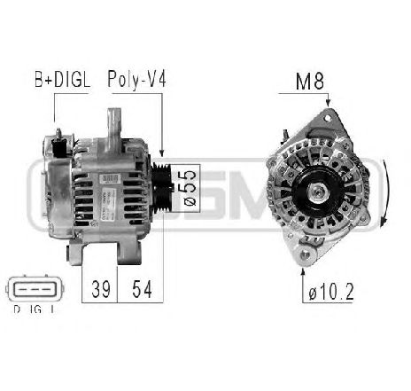 Generator / Alternator ERA 210843</br>Piesa auto pentru Generator /Alternator / Elemente Generator / Alternator ERA 210843</br>Piesa auto pentru Generator /Alternator / Elemente
