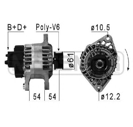 Generator / Alternator ERA 210884</br>Piesa auto pentru Generator /Alternator / Elemente Generator / Alternator ERA 210884</br>Piesa auto pentru Generator /Alternator / Elemente