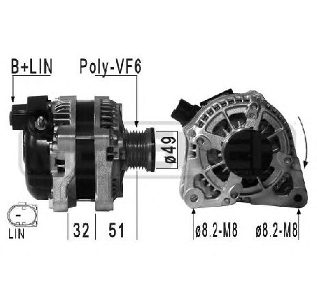Generator / Alternator ERA 210939</br>Piesa auto pentru Generator /Alternator / Elemente Generator / Alternator ERA 210939</br>Piesa auto pentru Generator /Alternator / Elemente