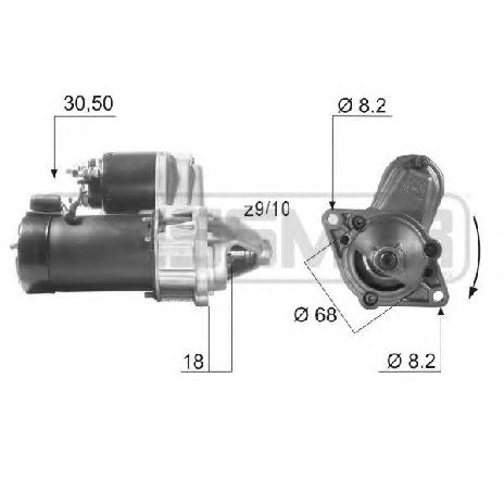 Starter ERA 220001</br>Piesa auto pentru Sistem pornire Starter ERA 220001</br>Piesa auto pentru Sistem pornire
