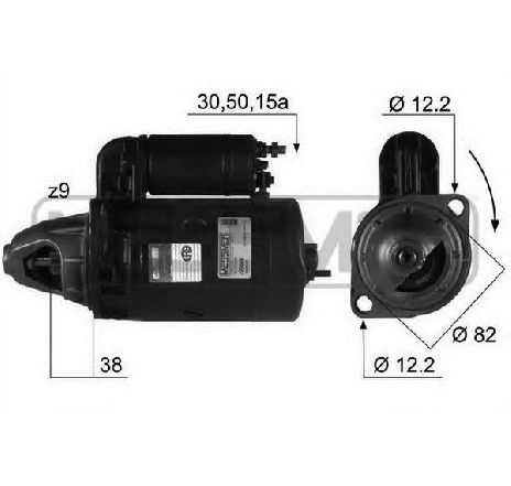 Starter ERA 220008</br>Piesa auto pentru Sistem pornire Starter ERA 220008</br>Piesa auto pentru Sistem pornire