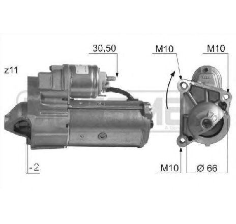 Starter ERA 220021</br>Piesa auto pentru Sistem pornire Starter ERA 220021</br>Piesa auto pentru Sistem pornire