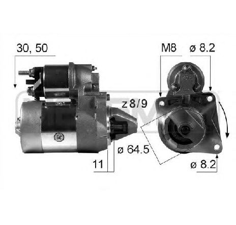 Starter ERA 220024</br>Piesa auto pentru Sistem pornire Starter ERA 220024</br>Piesa auto pentru Sistem pornire