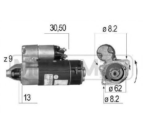Starter ERA 220026</br>Piesa auto pentru Sistem pornire Starter ERA 220026</br>Piesa auto pentru Sistem pornire