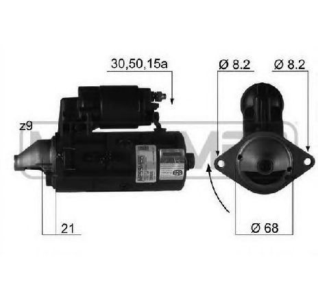 Starter ERA 220028</br>Piesa auto pentru Sistem pornire Starter ERA 220028</br>Piesa auto pentru Sistem pornire