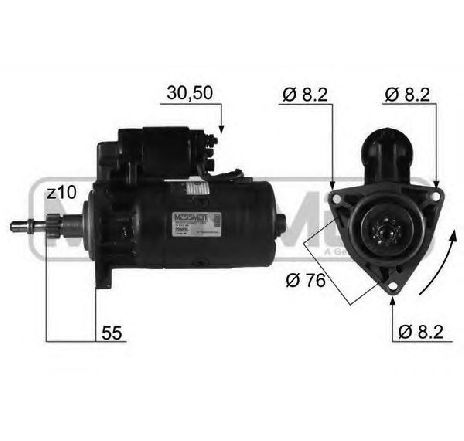 Starter ERA 220035</br>Piesa auto pentru Sistem pornire Starter ERA 220035</br>Piesa auto pentru Sistem pornire