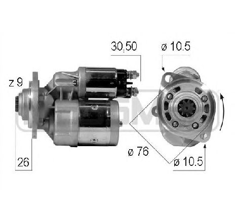 Starter ERA 220041</br>Piesa auto pentru Sistem pornire Starter ERA 220041</br>Piesa auto pentru Sistem pornire