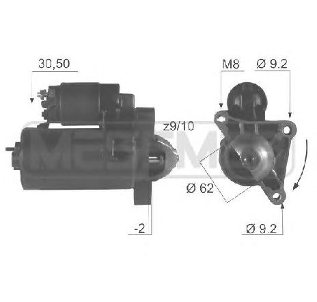 Starter ERA 220044</br>Piesa auto pentru Sistem pornire Starter ERA 220044</br>Piesa auto pentru Sistem pornire