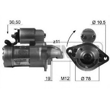 Starter ERA 220046</br>Piesa auto pentru Sistem pornire Starter ERA 220046</br>Piesa auto pentru Sistem pornire