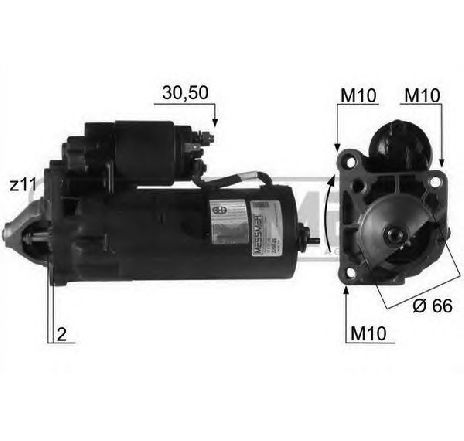 Starter ERA 220049</br>Piesa auto pentru Sistem pornire Starter ERA 220049</br>Piesa auto pentru Sistem pornire