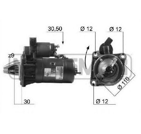 Starter ERA 220050</br>Piesa auto pentru Sistem pornire Starter ERA 220050</br>Piesa auto pentru Sistem pornire