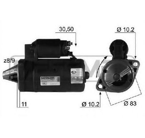 Starter ERA 220071</br>Piesa auto pentru Sistem pornire Starter ERA 220071</br>Piesa auto pentru Sistem pornire