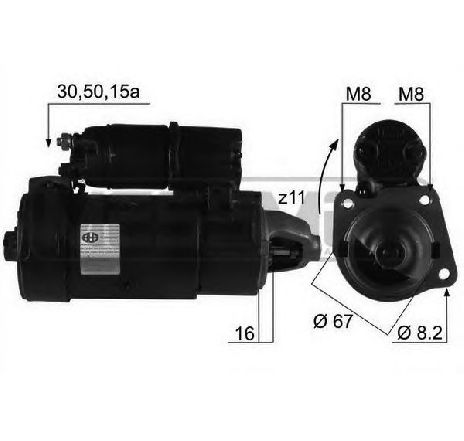 Starter ERA 220072</br>Piesa auto pentru Sistem pornire Starter ERA 220072</br>Piesa auto pentru Sistem pornire