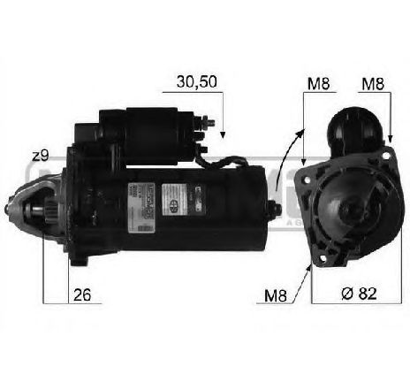 Starter ERA 220081</br>Piesa auto pentru Sistem pornire Starter ERA 220081</br>Piesa auto pentru Sistem pornire