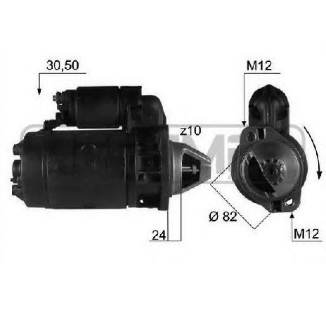 Starter ERA 220082</br>Piesa auto pentru Sistem pornire Starter ERA 220082</br>Piesa auto pentru Sistem pornire