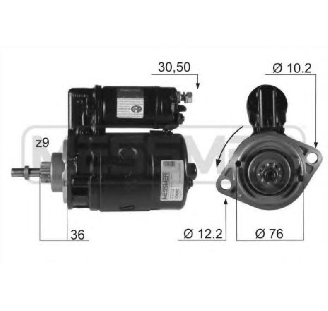 Starter ERA 220092</br>Piesa auto pentru Sistem pornire Starter ERA 220092</br>Piesa auto pentru Sistem pornire