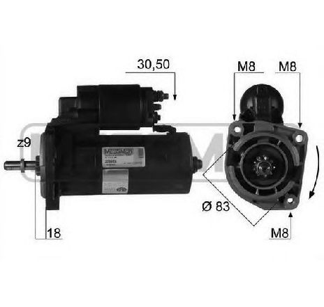 Starter ERA 220095</br>Piesa auto pentru Sistem pornire Starter ERA 220095</br>Piesa auto pentru Sistem pornire