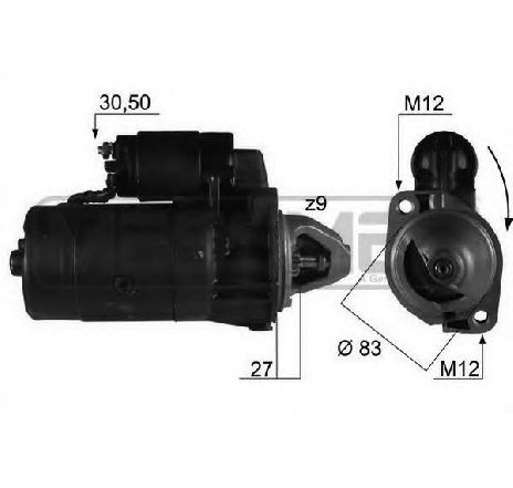 Starter ERA 220096</br>Piesa auto pentru Sistem pornire Starter ERA 220096</br>Piesa auto pentru Sistem pornire