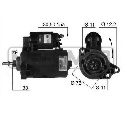 Starter ERA 220097</br>Piesa auto pentru Sistem pornire Starter ERA 220097</br>Piesa auto pentru Sistem pornire