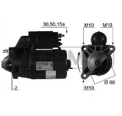 Starter ERA 220098</br>Piesa auto pentru Sistem pornire Starter ERA 220098</br>Piesa auto pentru Sistem pornire