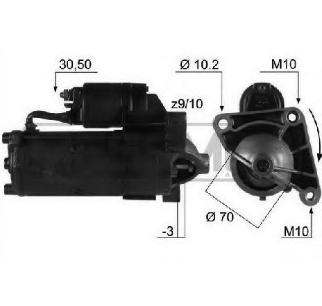 Starter ERA 220099</br>Piesa auto pentru Sistem pornire Starter ERA 220099</br>Piesa auto pentru Sistem pornire