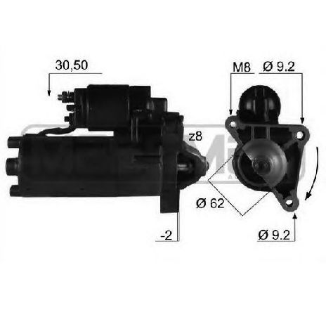 Starter ERA 220108</br>Piesa auto pentru Sistem pornire Starter ERA 220108</br>Piesa auto pentru Sistem pornire