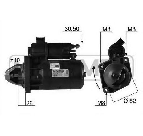 Starter ERA 220121</br>Piesa auto pentru Sistem pornire Starter ERA 220121</br>Piesa auto pentru Sistem pornire