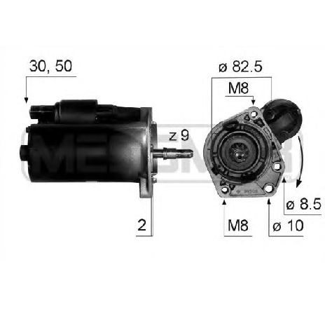 Starter ERA 220128</br>Piesa auto pentru Sistem pornire Starter ERA 220128</br>Piesa auto pentru Sistem pornire
