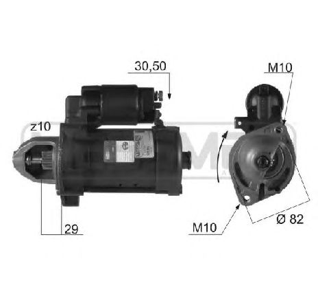 Starter ERA 220135</br>Piesa auto pentru Sistem pornire Starter ERA 220135</br>Piesa auto pentru Sistem pornire