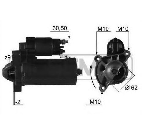 Starter ERA 220140</br>Piesa auto pentru Sistem pornire Starter ERA 220140</br>Piesa auto pentru Sistem pornire