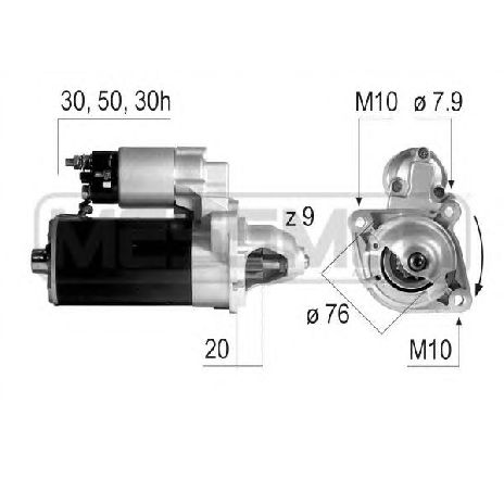 Starter ERA 220147</br>Piesa auto pentru Sistem pornire Starter ERA 220147</br>Piesa auto pentru Sistem pornire
