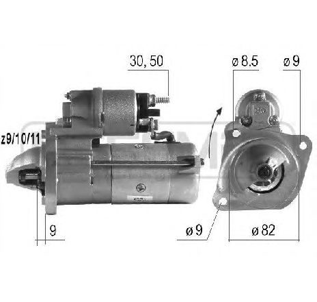 Starter ERA 220149</br>Piesa auto pentru Sistem pornire Starter ERA 220149</br>Piesa auto pentru Sistem pornire