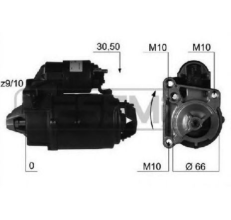 Starter ERA 220150</br>Piesa auto pentru Sistem pornire Starter ERA 220150</br>Piesa auto pentru Sistem pornire