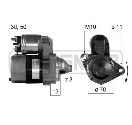 Starter ERA 220154</br>Piesa auto pentru Sistem pornire Starter ERA 220154</br>Piesa auto pentru Sistem pornire