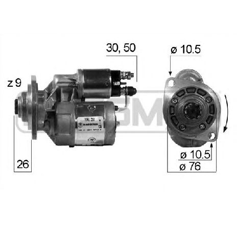 Starter ERA 220160</br>Piesa auto pentru Sistem pornire Starter ERA 220160</br>Piesa auto pentru Sistem pornire