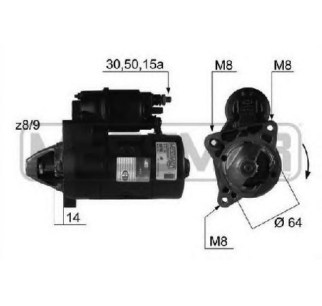 Starter ERA 220166</br>Piesa auto pentru Sistem pornire Starter ERA 220166</br>Piesa auto pentru Sistem pornire