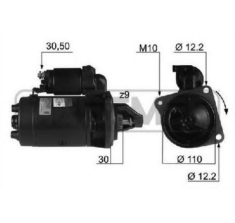 Starter ERA 220170</br>Piesa auto pentru Sistem pornire Starter ERA 220170</br>Piesa auto pentru Sistem pornire