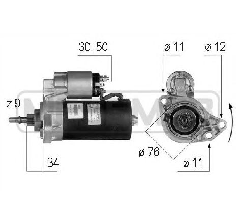 Starter ERA 220189</br>Piesa auto pentru Sistem pornire Starter ERA 220189</br>Piesa auto pentru Sistem pornire