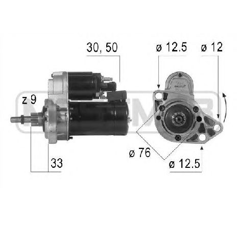 Starter ERA 220190</br>Piesa auto pentru Sistem pornire Starter ERA 220190</br>Piesa auto pentru Sistem pornire