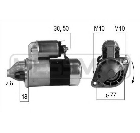 Starter ERA 220191</br>Piesa auto pentru Sistem pornire Starter ERA 220191</br>Piesa auto pentru Sistem pornire