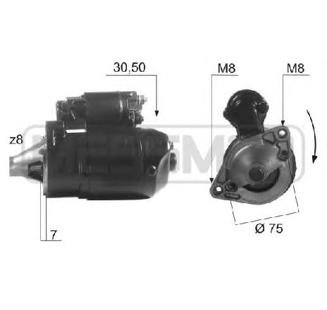 Starter ERA 220194</br>Piesa auto pentru Sistem pornire Starter ERA 220194</br>Piesa auto pentru Sistem pornire