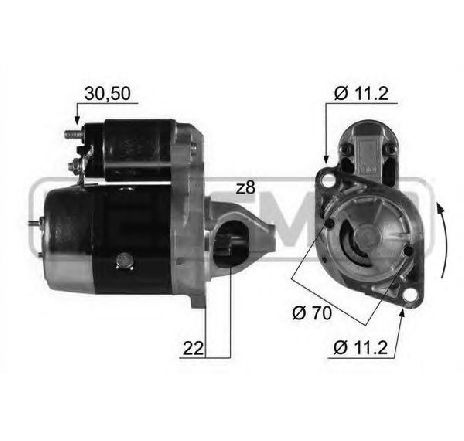 Starter ERA 220198</br>Piesa auto pentru Sistem pornire Starter ERA 220198</br>Piesa auto pentru Sistem pornire