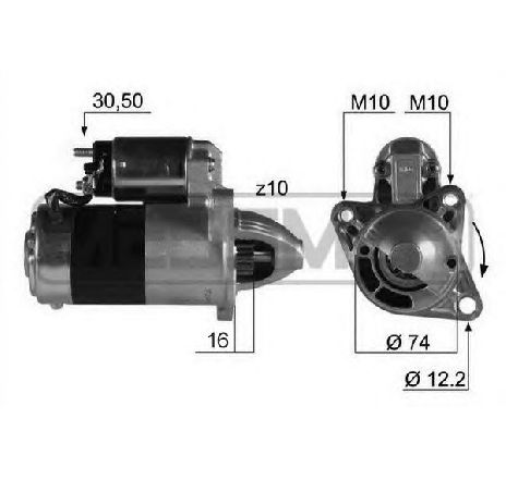 Starter ERA 220199</br>Piesa auto pentru Sistem pornire Starter ERA 220199</br>Piesa auto pentru Sistem pornire
