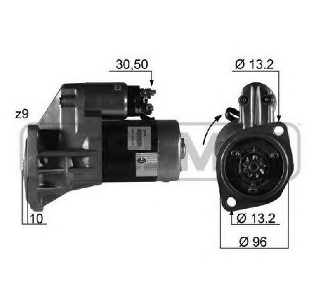 Starter ERA 220202</br>Piesa auto pentru Sistem pornire Starter ERA 220202</br>Piesa auto pentru Sistem pornire