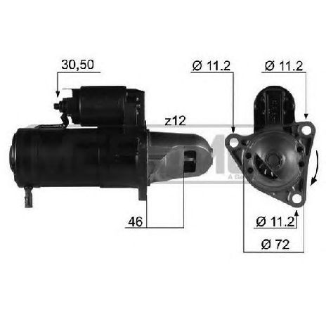 Starter ERA 220215</br>Piesa auto pentru Sistem pornire Starter ERA 220215</br>Piesa auto pentru Sistem pornire