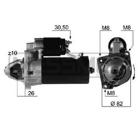 Starter ERA 220216</br>Piesa auto pentru Sistem pornire Starter ERA 220216</br>Piesa auto pentru Sistem pornire