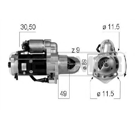 Starter ERA 220278</br>Piesa auto pentru Sistem pornire Starter ERA 220278</br>Piesa auto pentru Sistem pornire
